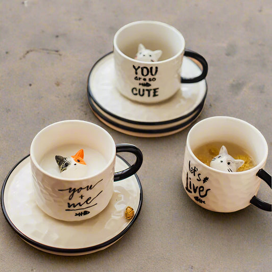 Ship's cat teacup & saucer set