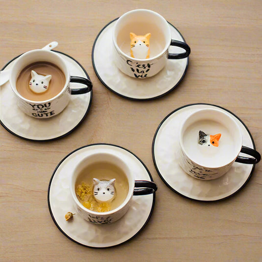 Ship's cat teacup & saucer set