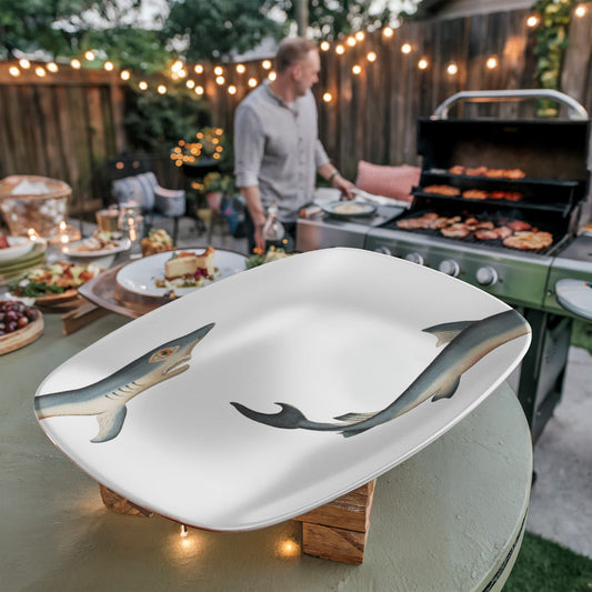 Vintage sharky fish serving plate