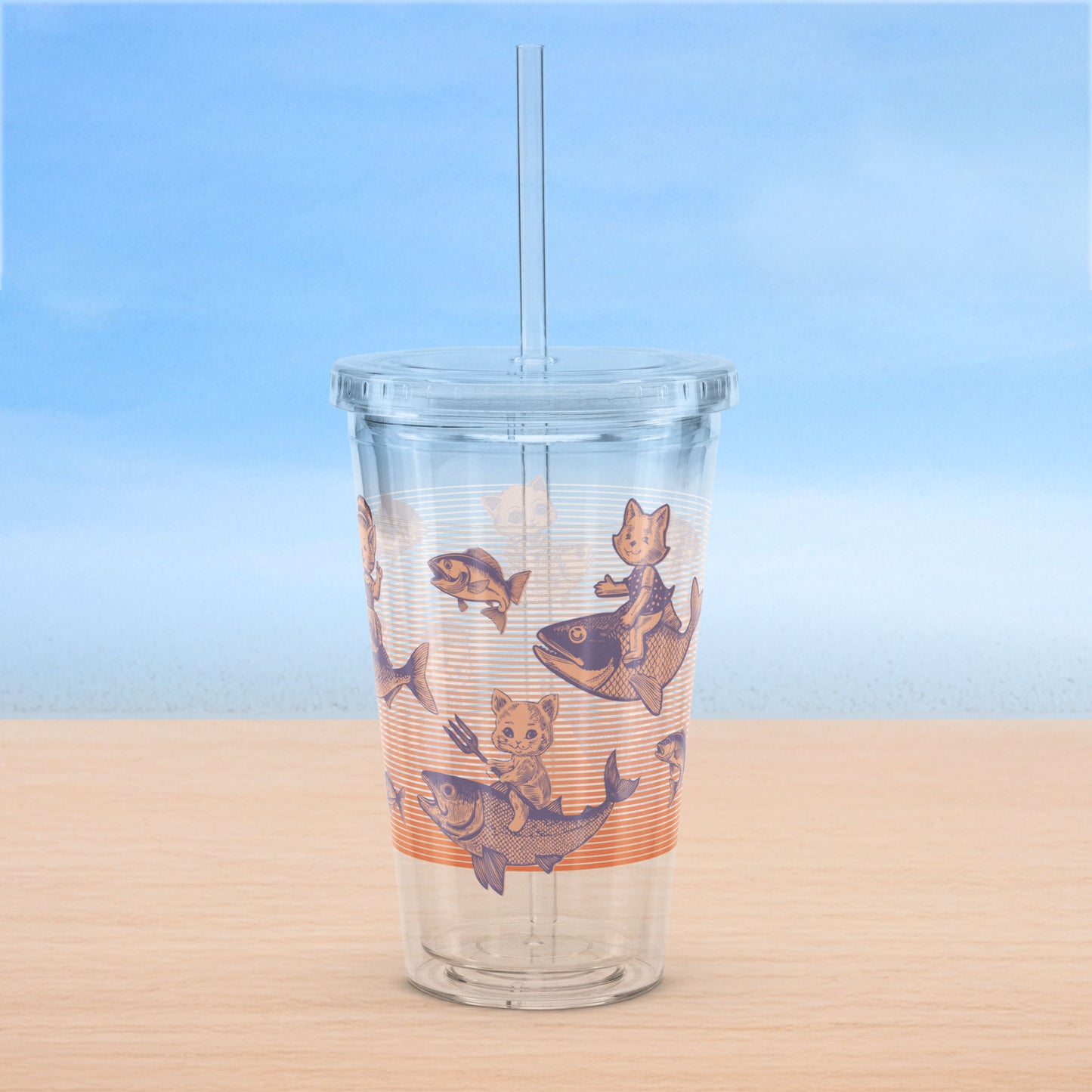 The Cat's Fish Insulated Tumbler