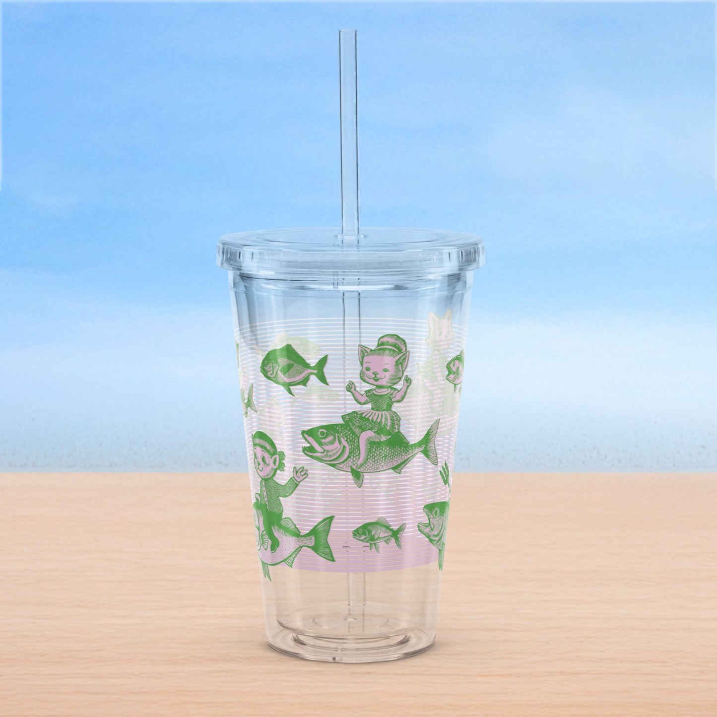 The Cat's Fish Insulated Tumbler