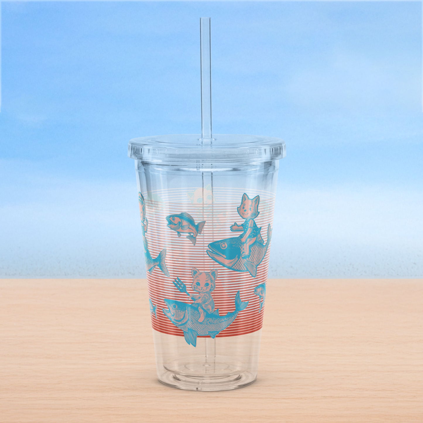 The Cat's Fish Insulated Tumbler