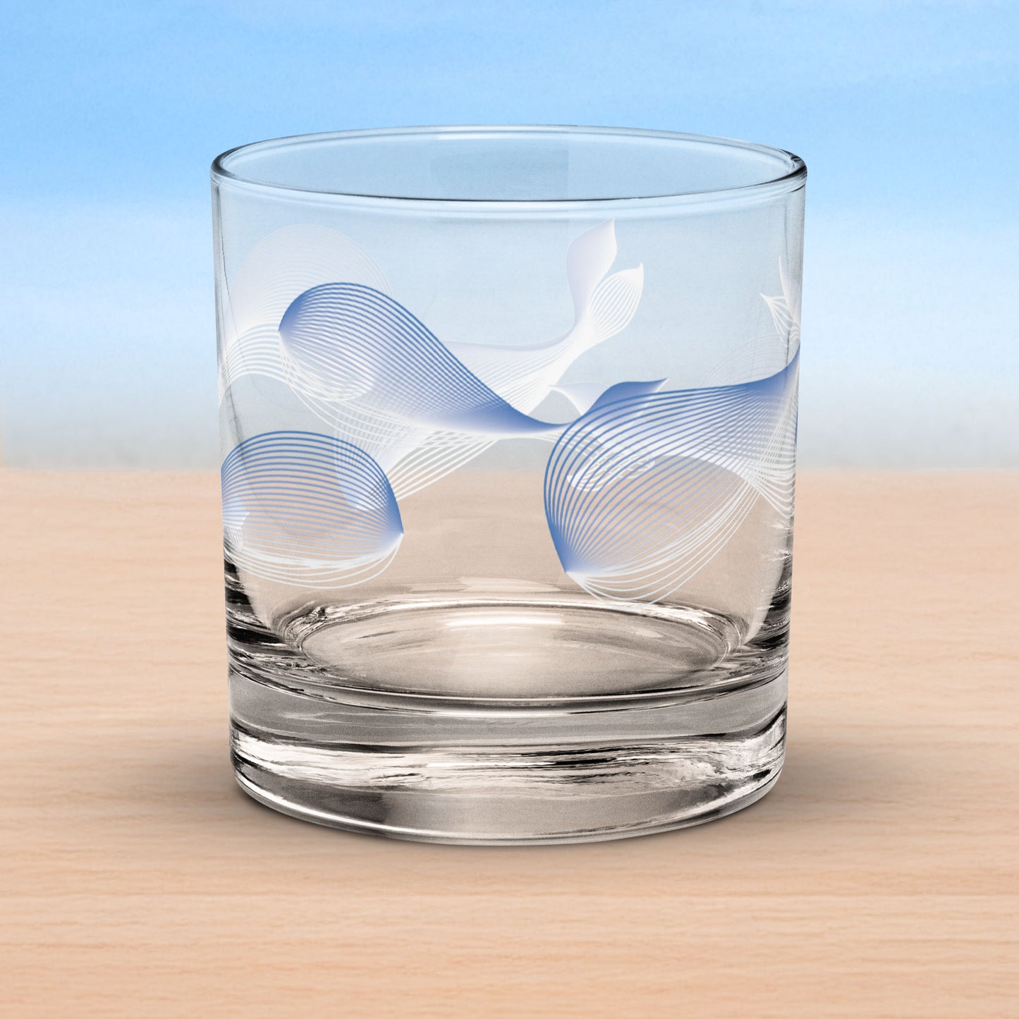 Art-crafted Whales Rocks Glass Collection