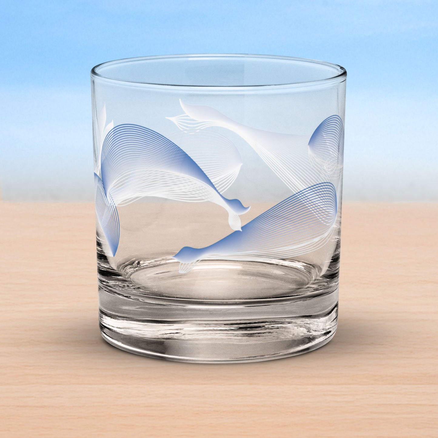 Art-crafted Whales Rocks Glass Collection