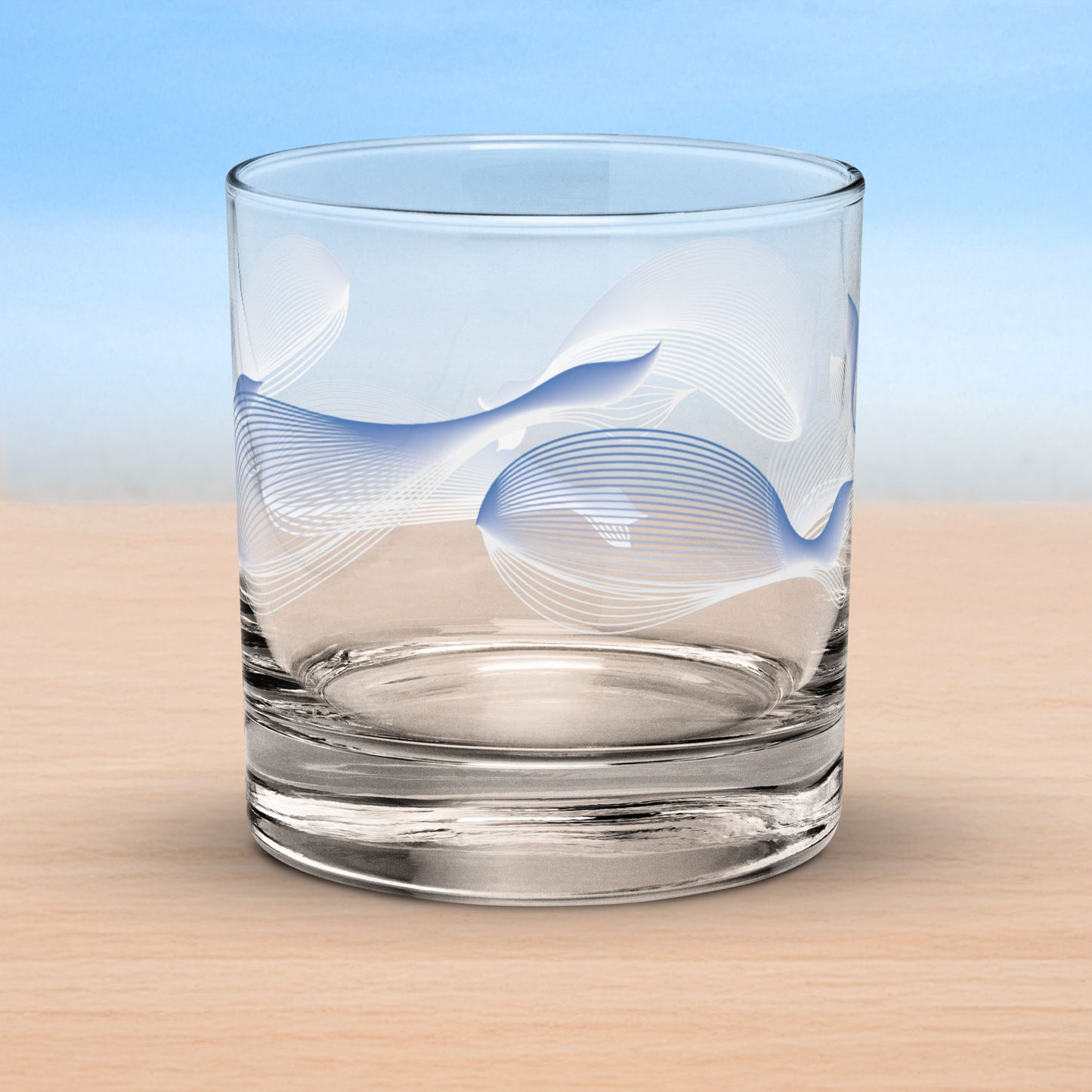 Art-crafted Whales Rocks Glass Collection