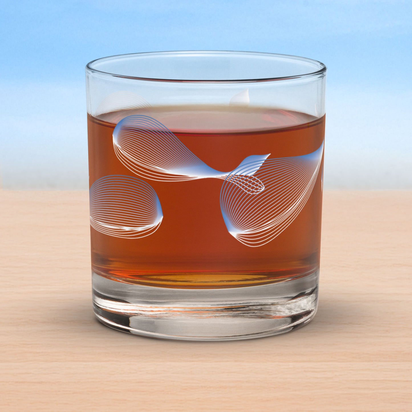 Art-crafted Whales Rocks Glass Collection