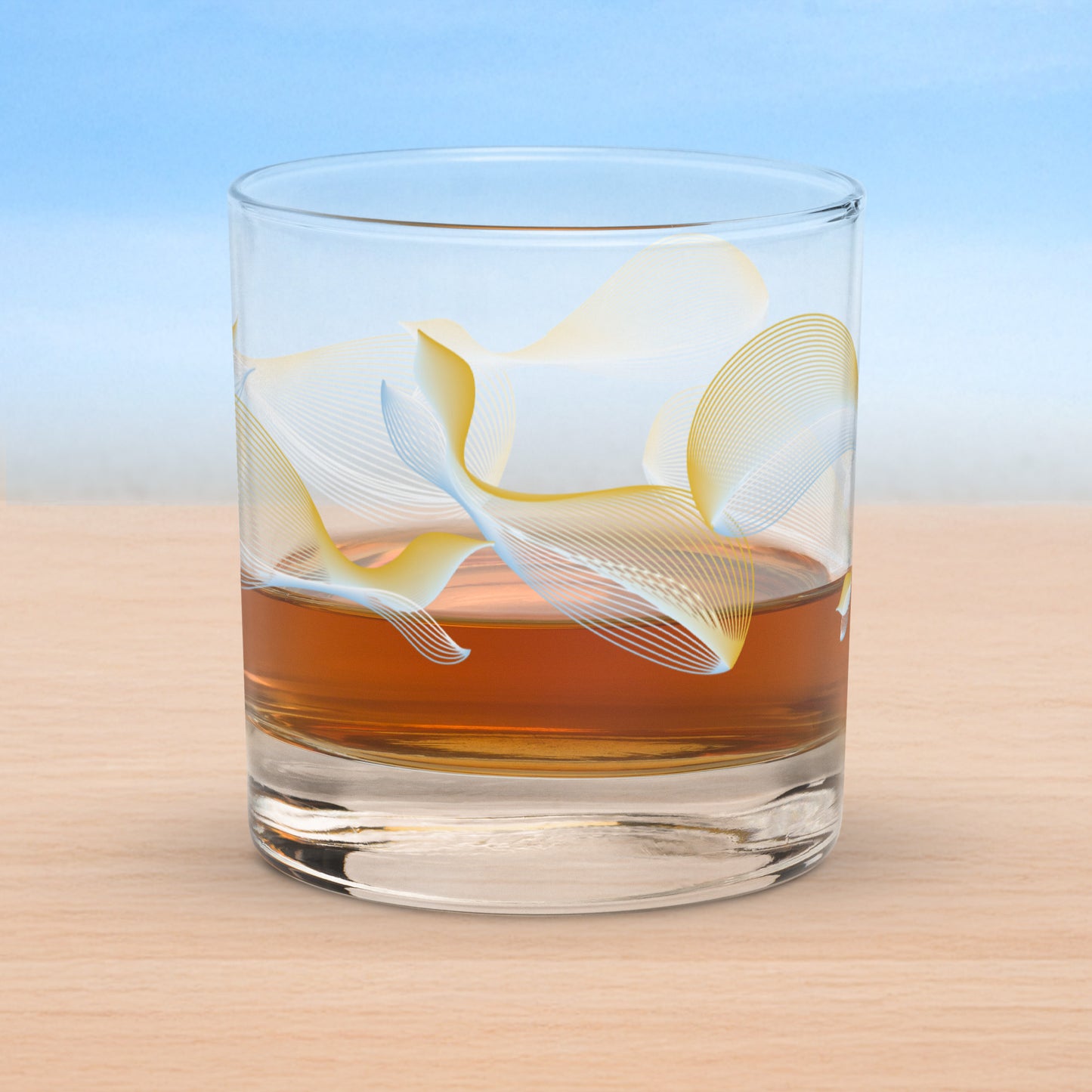 Art-crafted Whales Rocks Glass Collection