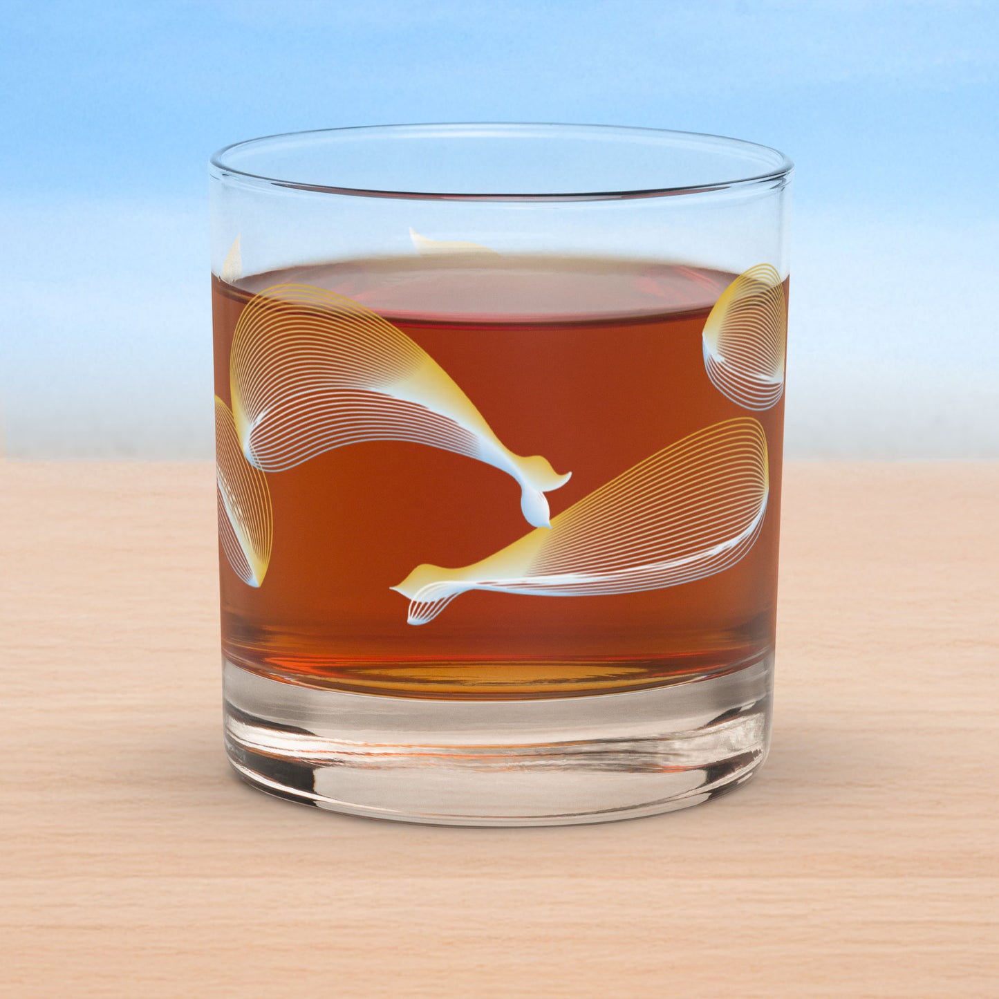 Art-crafted Whales Rocks Glass Collection