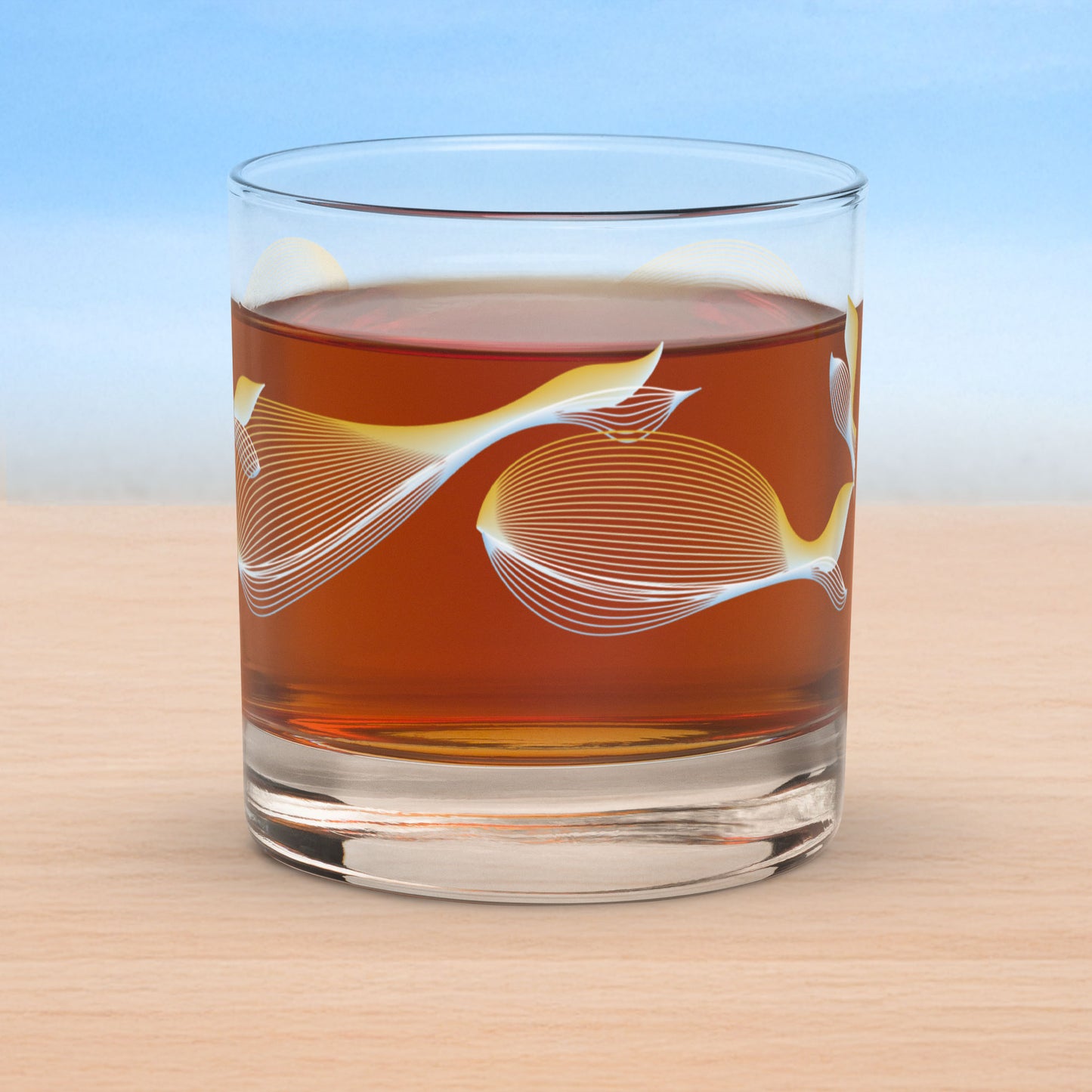 Art-crafted Whales Rocks Glass Collection
