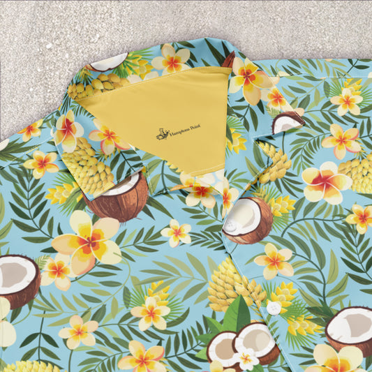 Tropicalia Camp Shirt – Sky Blue