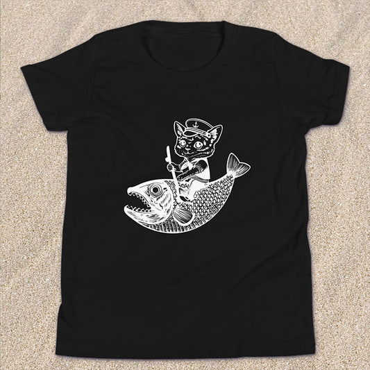 The Cat's Fish Youth T-Shirt