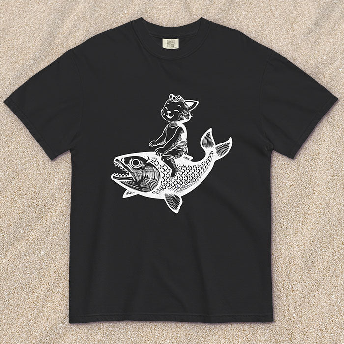 Cat's Fish T-shirt (multiple color options)