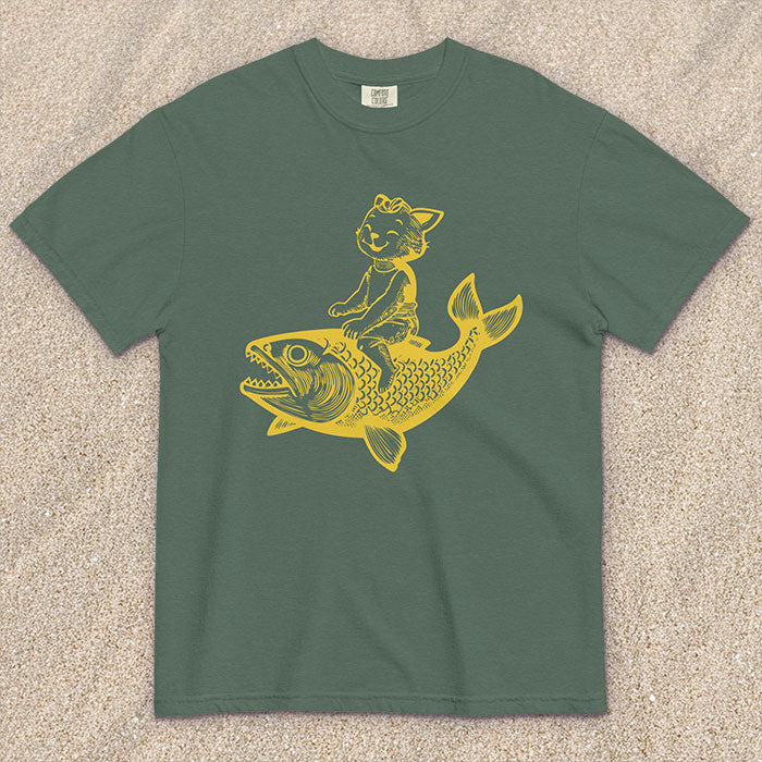 Cat's Fish T-shirt (multiple color options)