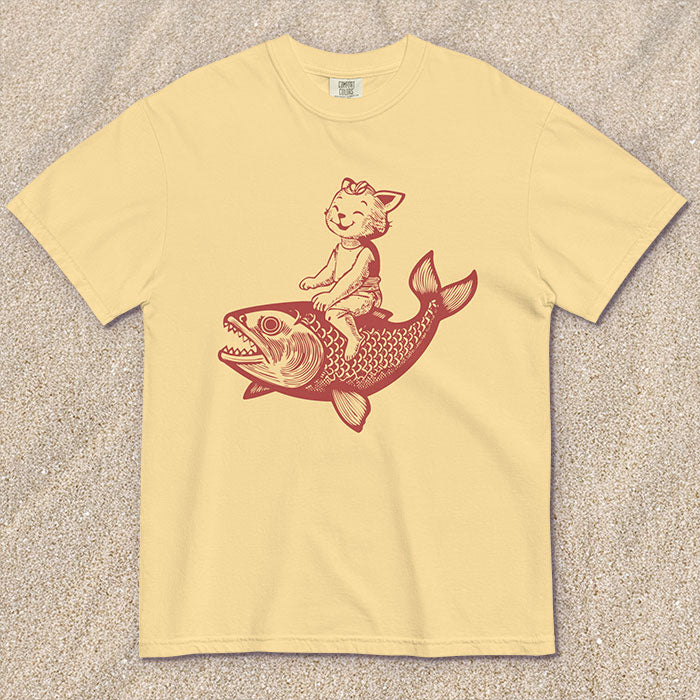 Cat's Fish T-shirt (multiple color options)
