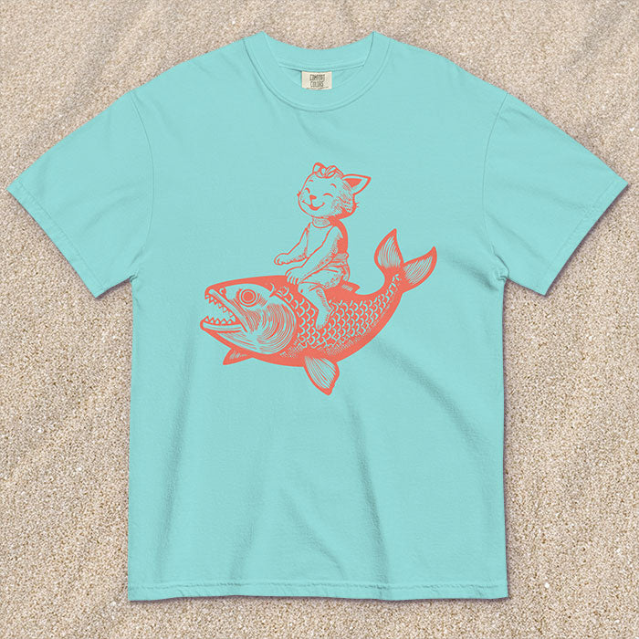Cat's Fish T-shirt (multiple color options)