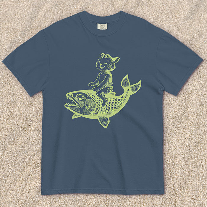 Cat's Fish T-shirt (multiple color options)