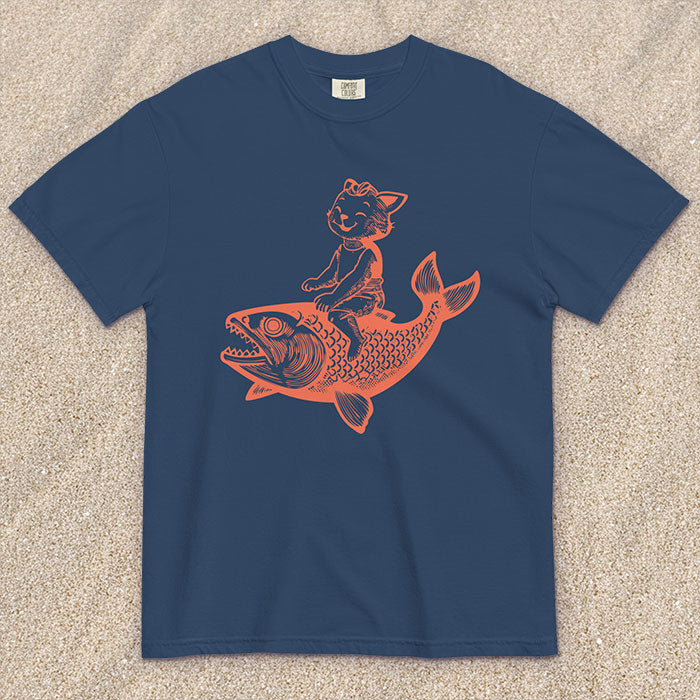 Cat's Fish T-shirt (multiple color options)