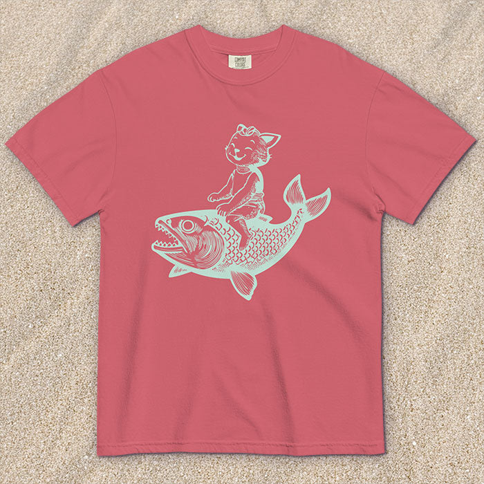 Cat's Fish T-shirt (multiple color options)