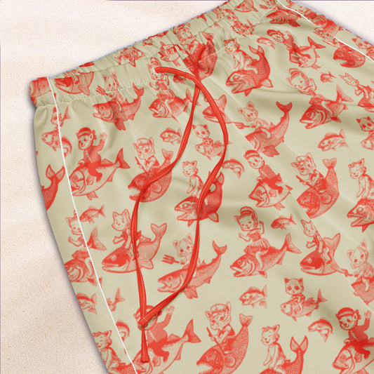 The Cat's Fish Pajama Pants – Dutch Cream