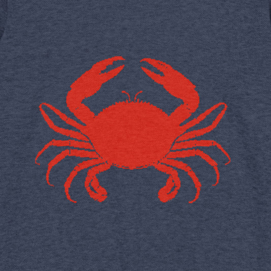 Crabby crew knit sweater – navy