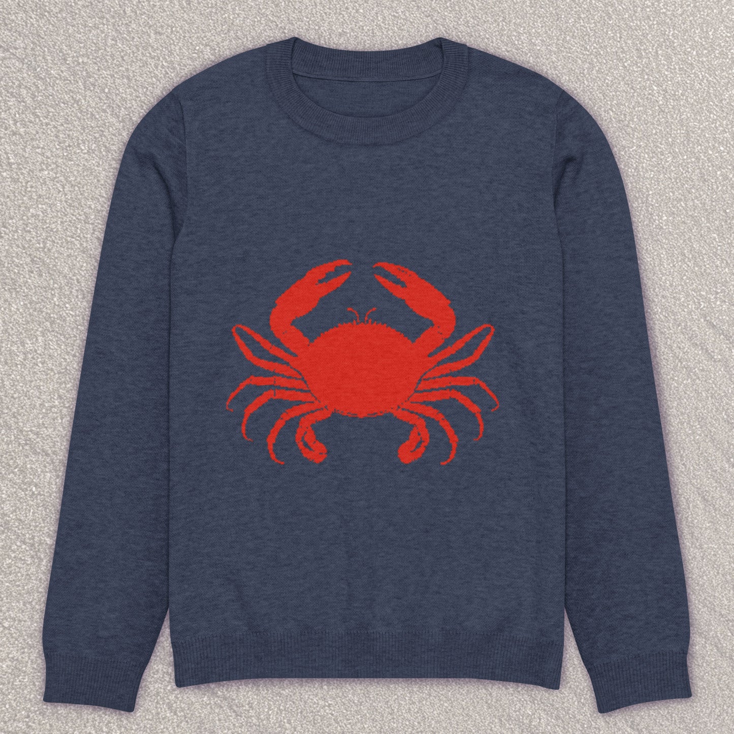 Crabby crew knit sweater – navy