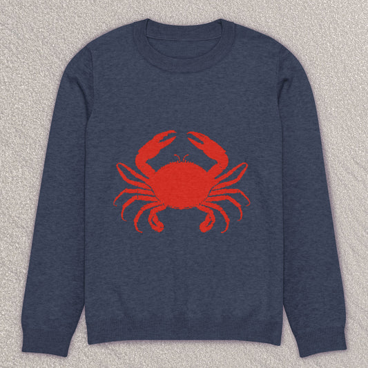 Crabby crew knit sweater – navy
