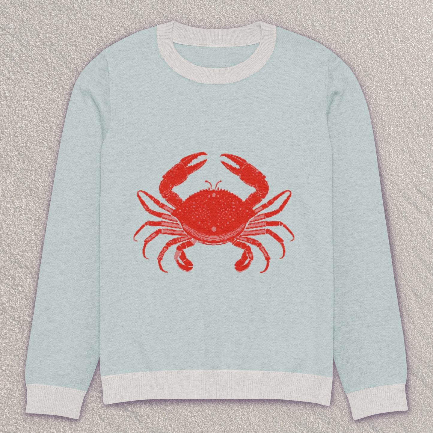 Crabby crew knit sweater – Seafoam