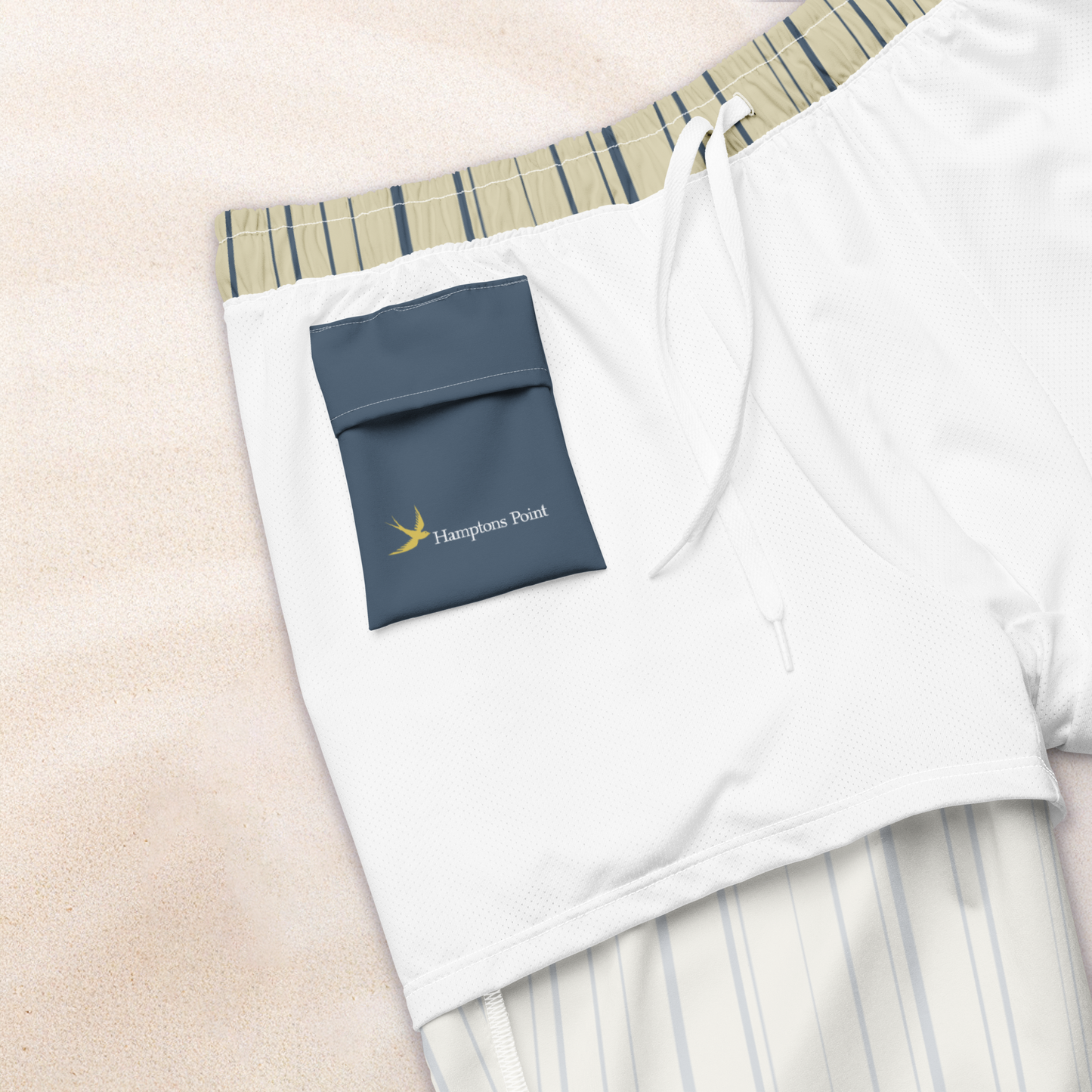 Maritime Stripe Eco-Friendly Swim Trunks