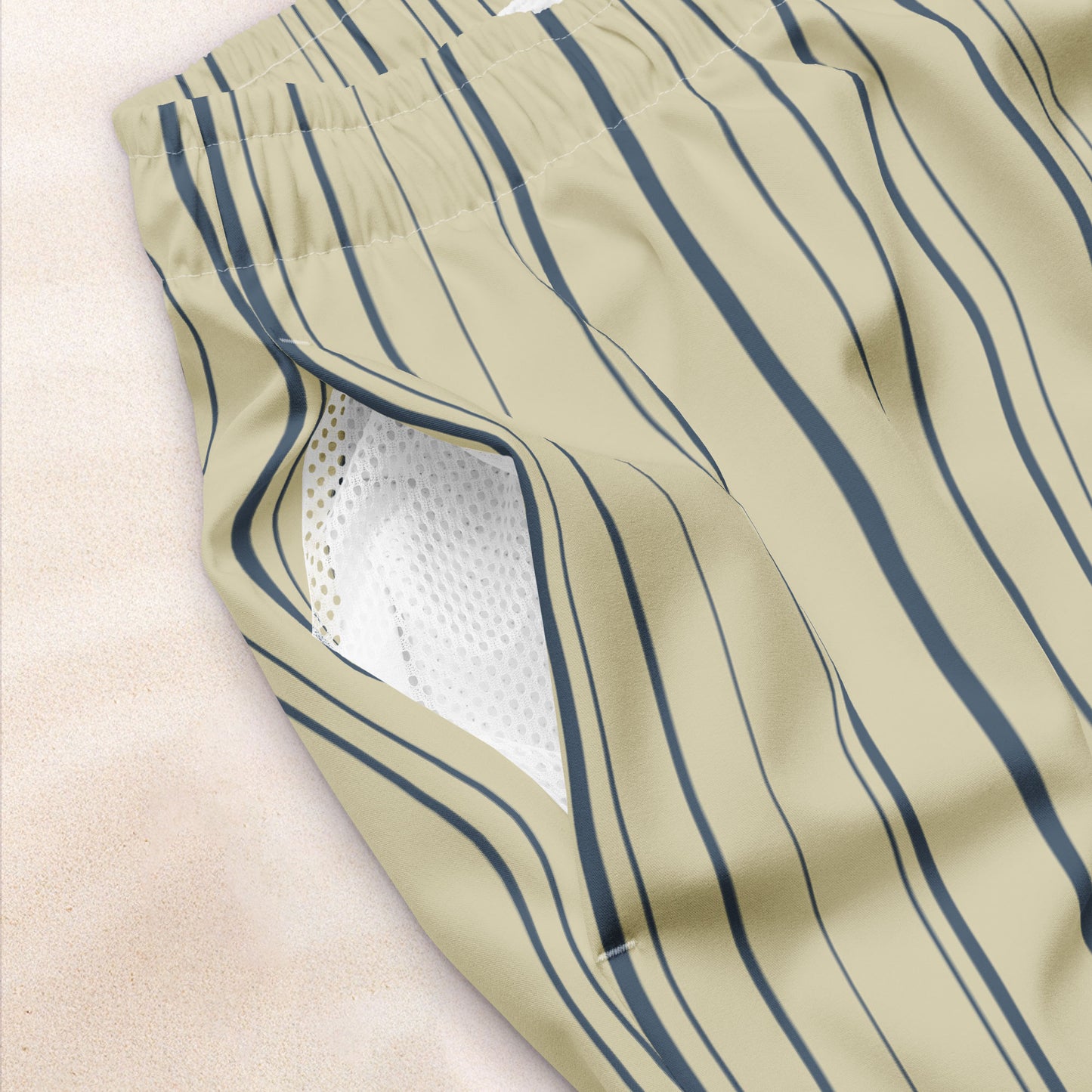 Maritime Stripe Eco-Friendly Swim Trunks