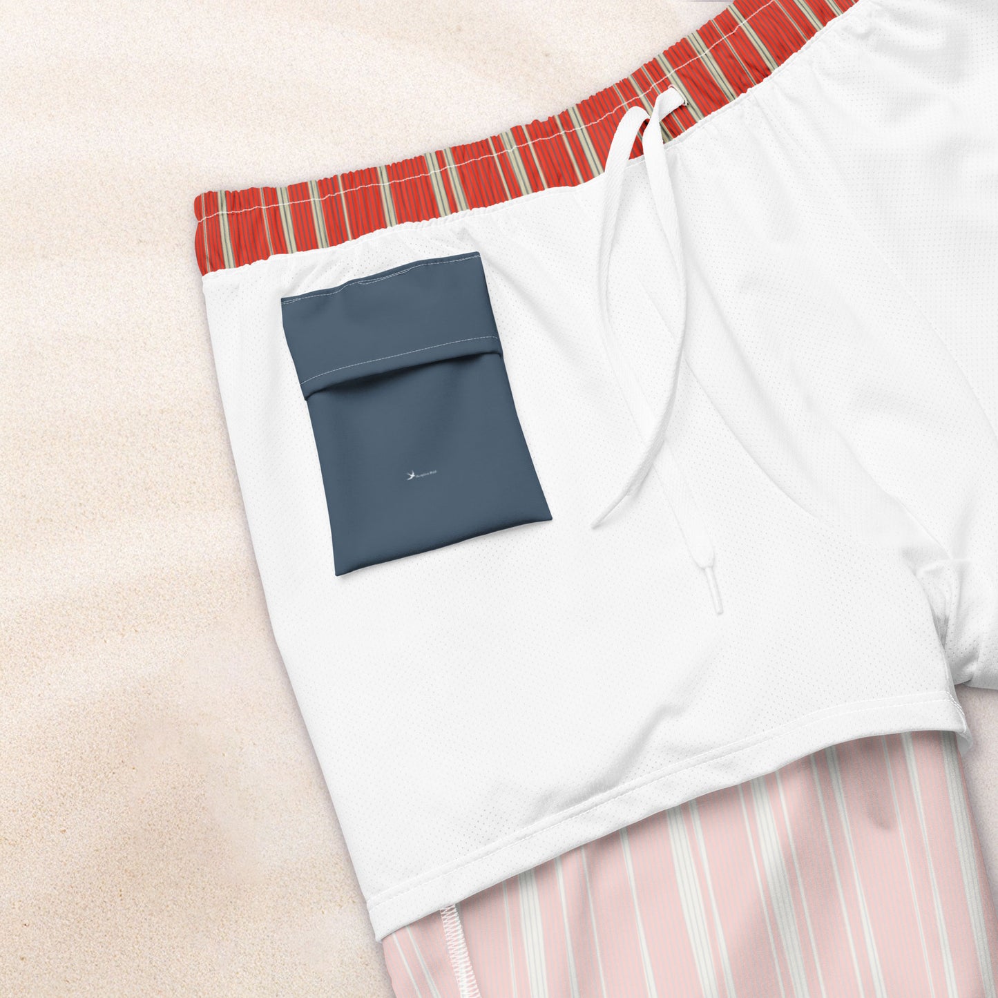 Maritime Stripe Eco-Friendly Swim Trunks