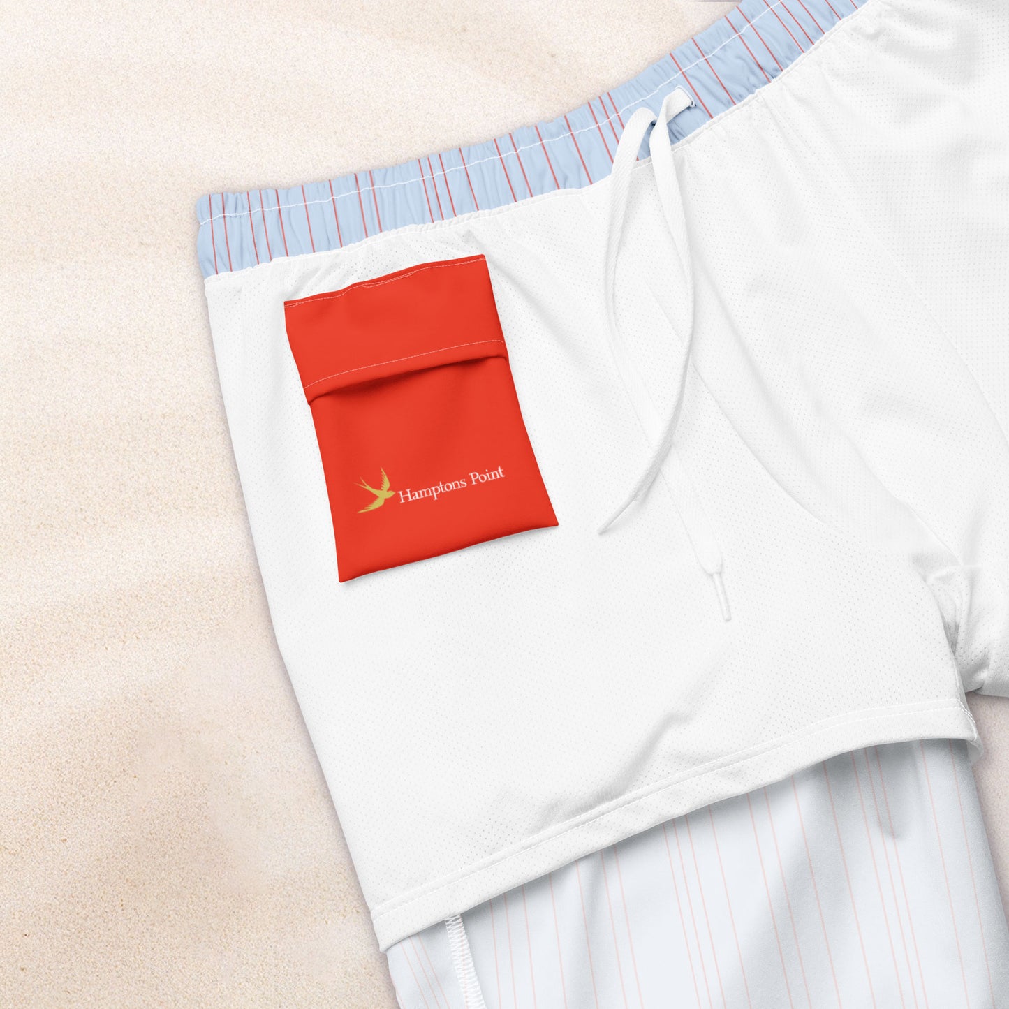 Maritime Stripe Eco-Friendly Swim Trunks