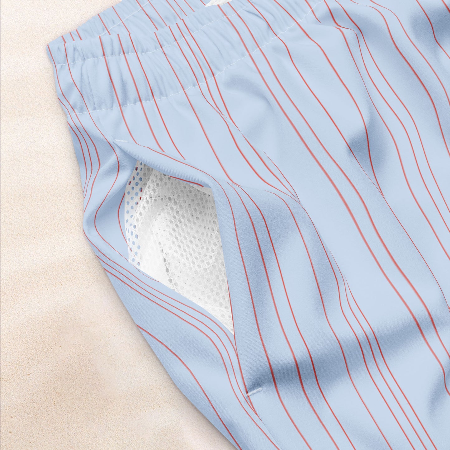 Maritime Stripe Eco-Friendly Swim Trunks