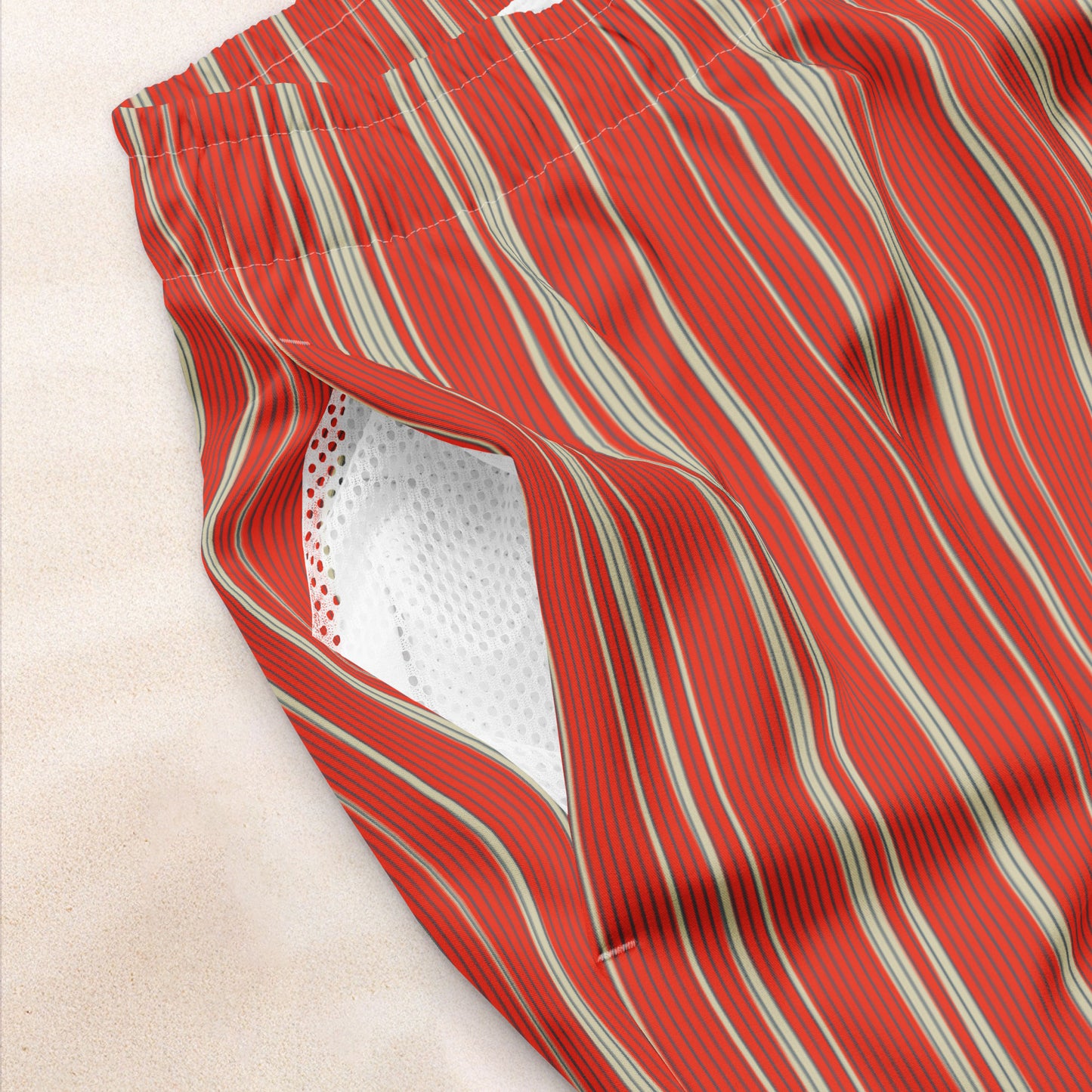 Maritime Stripe Eco-Friendly Swim Trunks