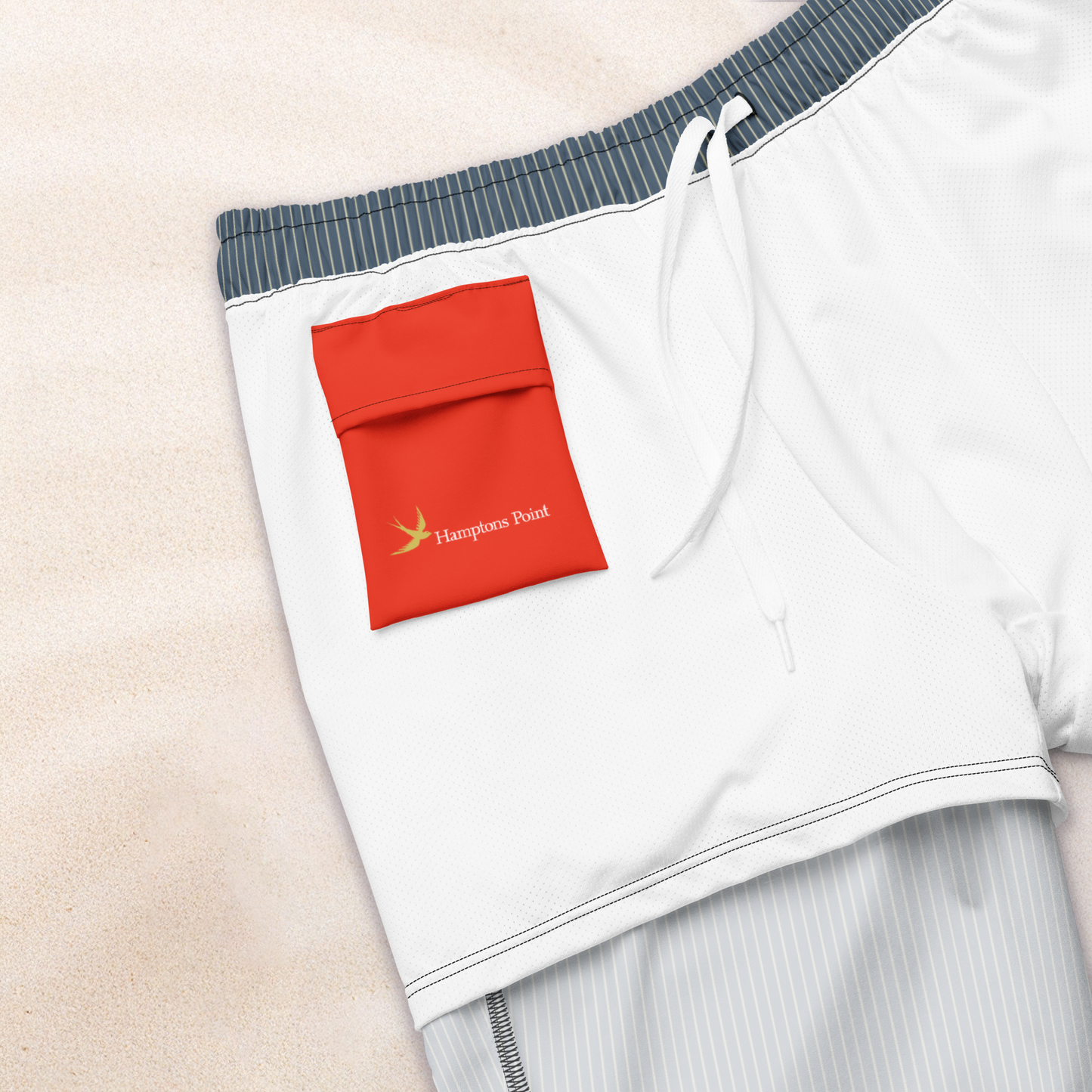 Maritime Stripe Eco-Friendly Swim Trunks