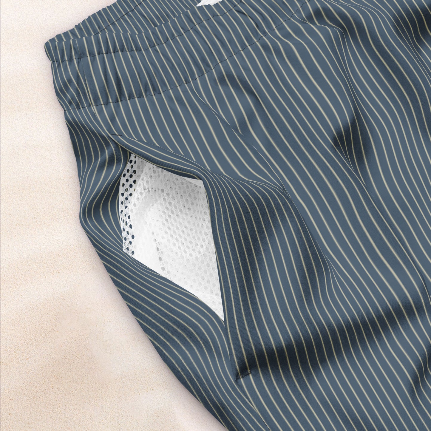 Maritime Stripe Eco-Friendly Swim Trunks