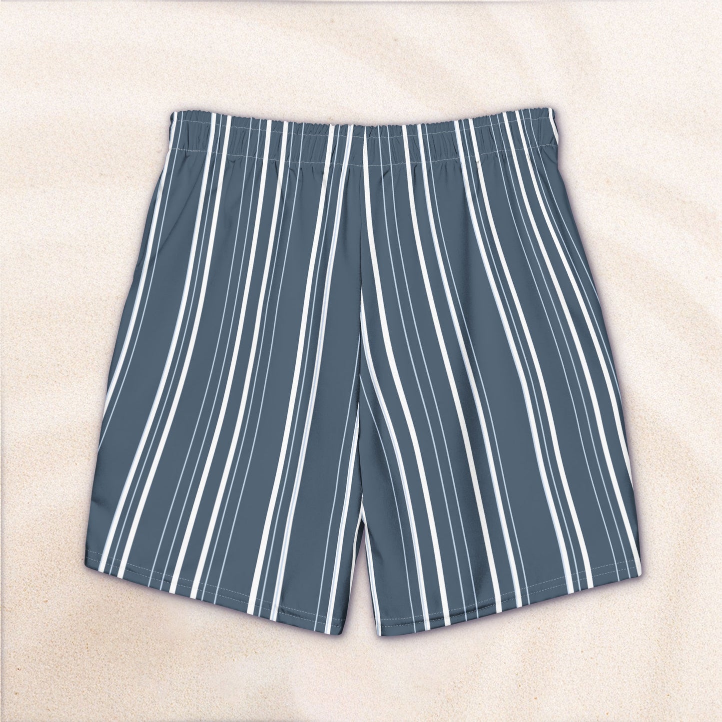 Maritime Stripe Eco-Friendly Swim Trunks