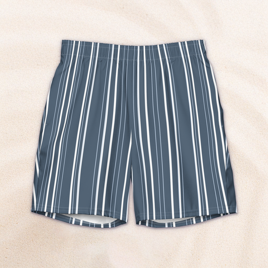Maritime Stripe Eco-Friendly Swim Trunks