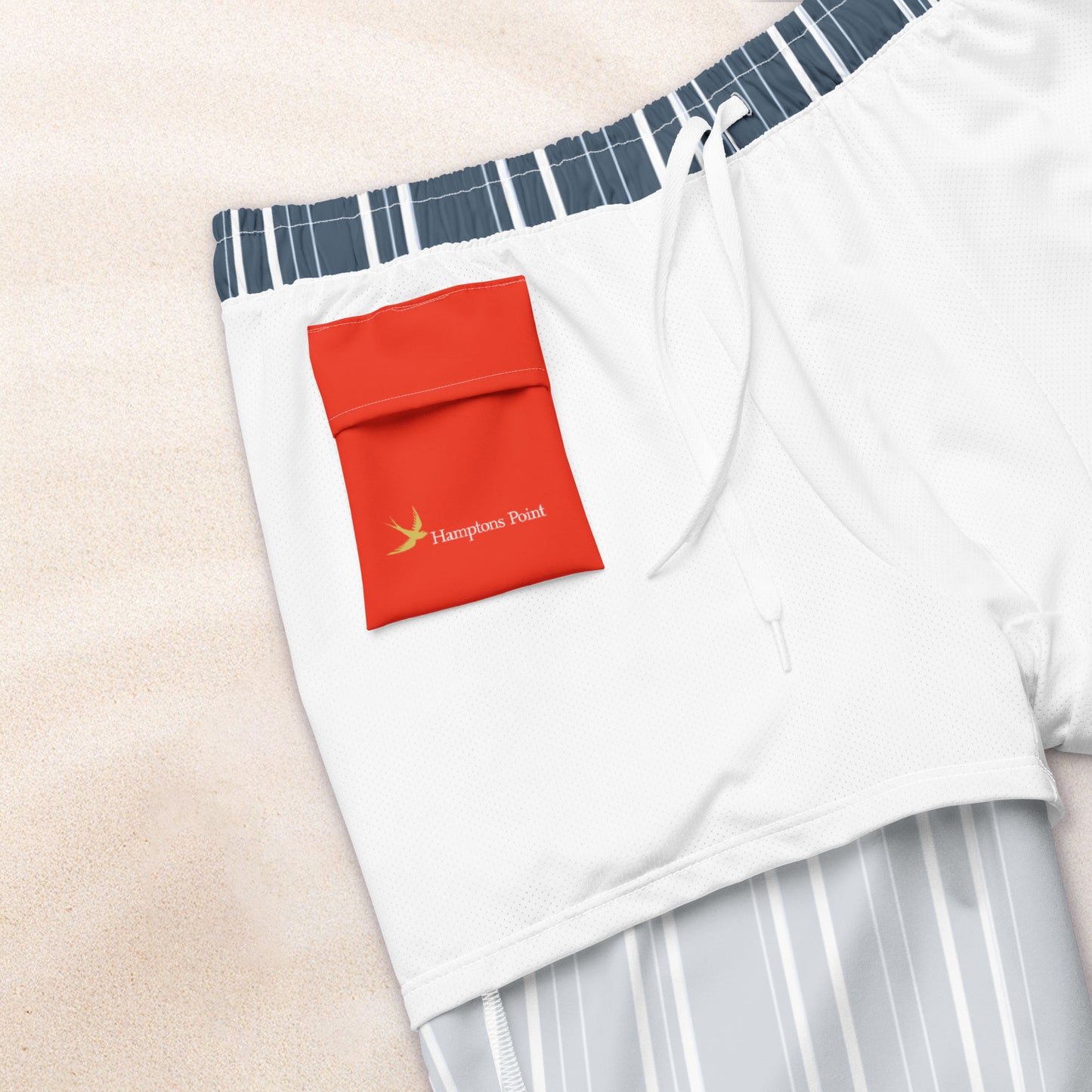 Maritime Stripe Eco-Friendly Swim Trunks