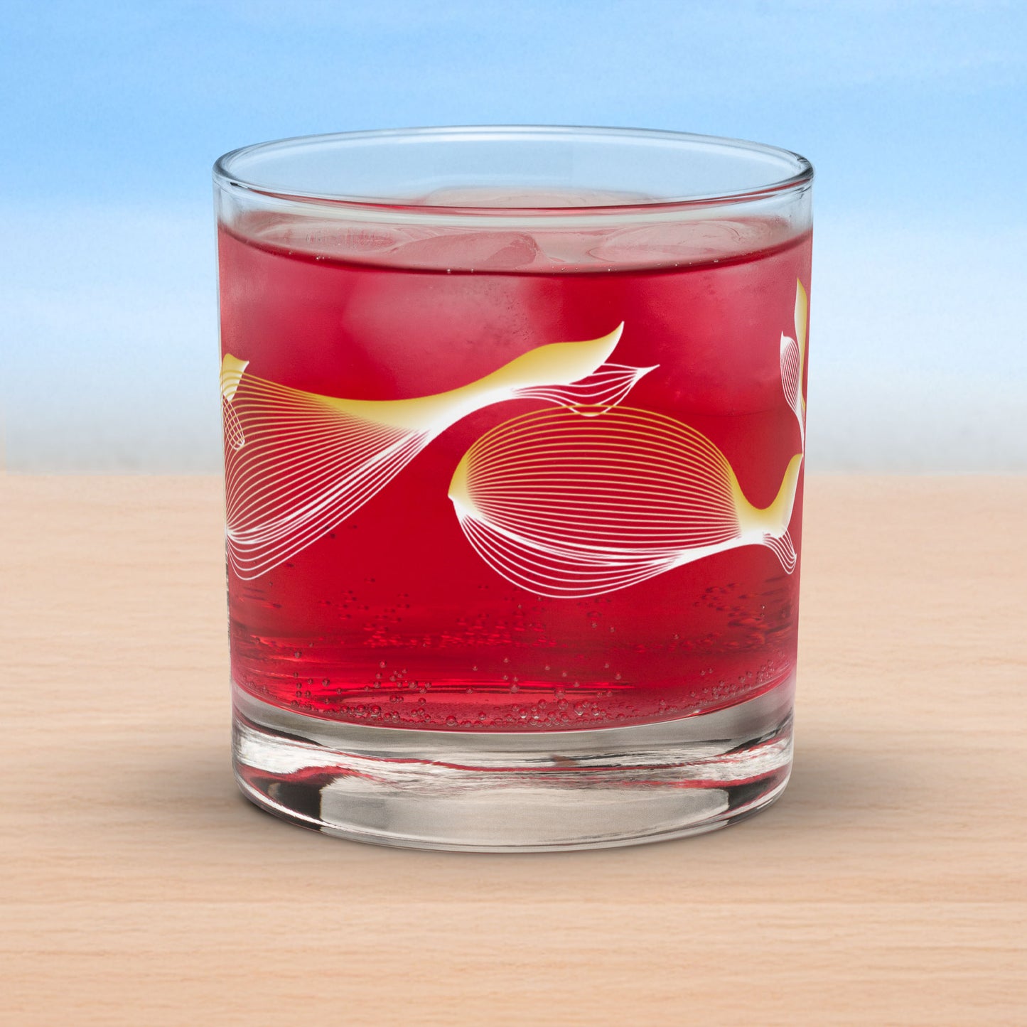 Art-crafted Whales Rocks Glass Collection