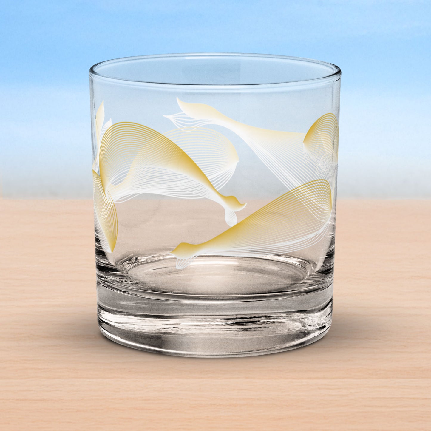 Art-crafted Whales Rocks Glass Collection