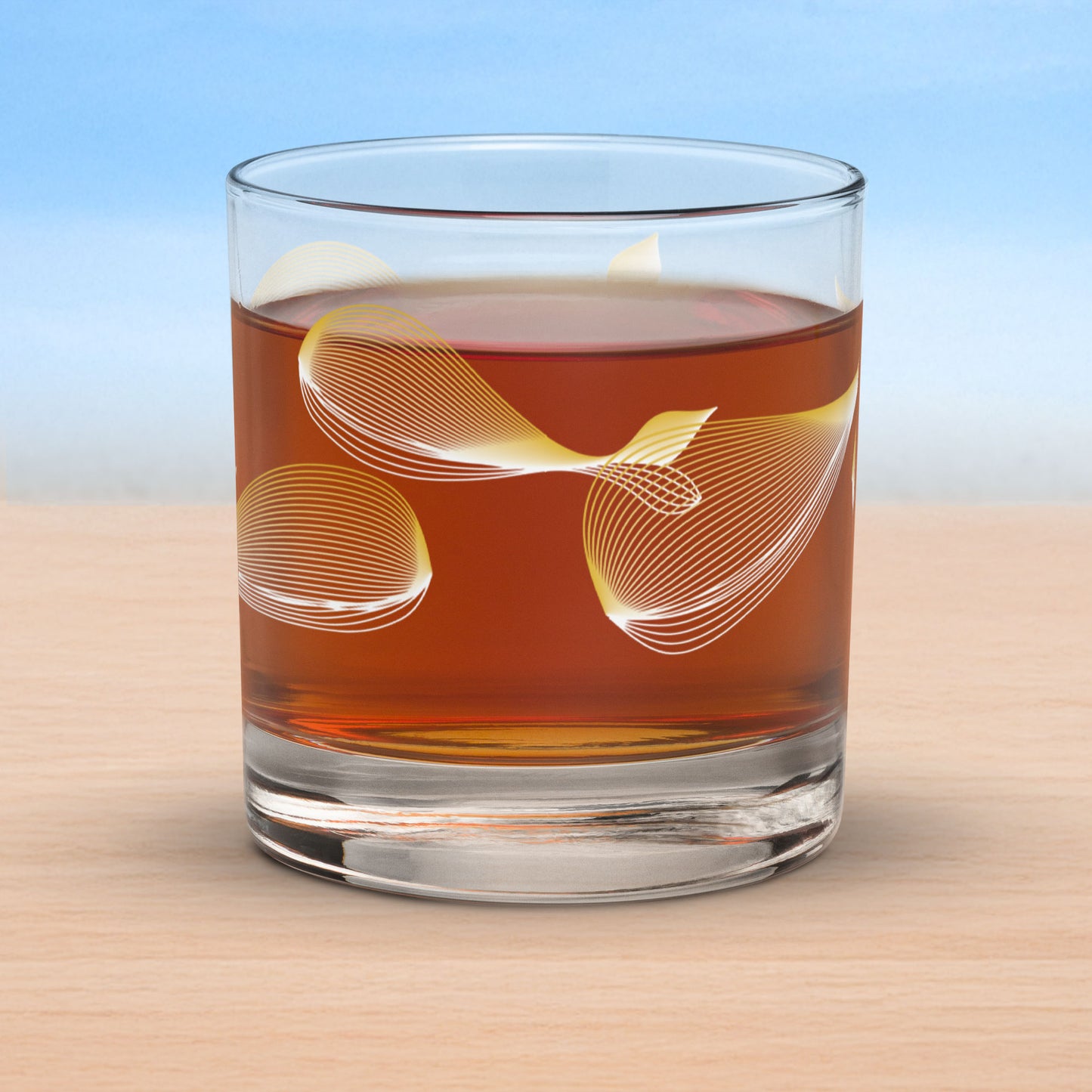 Art-crafted Whales Rocks Glass Collection