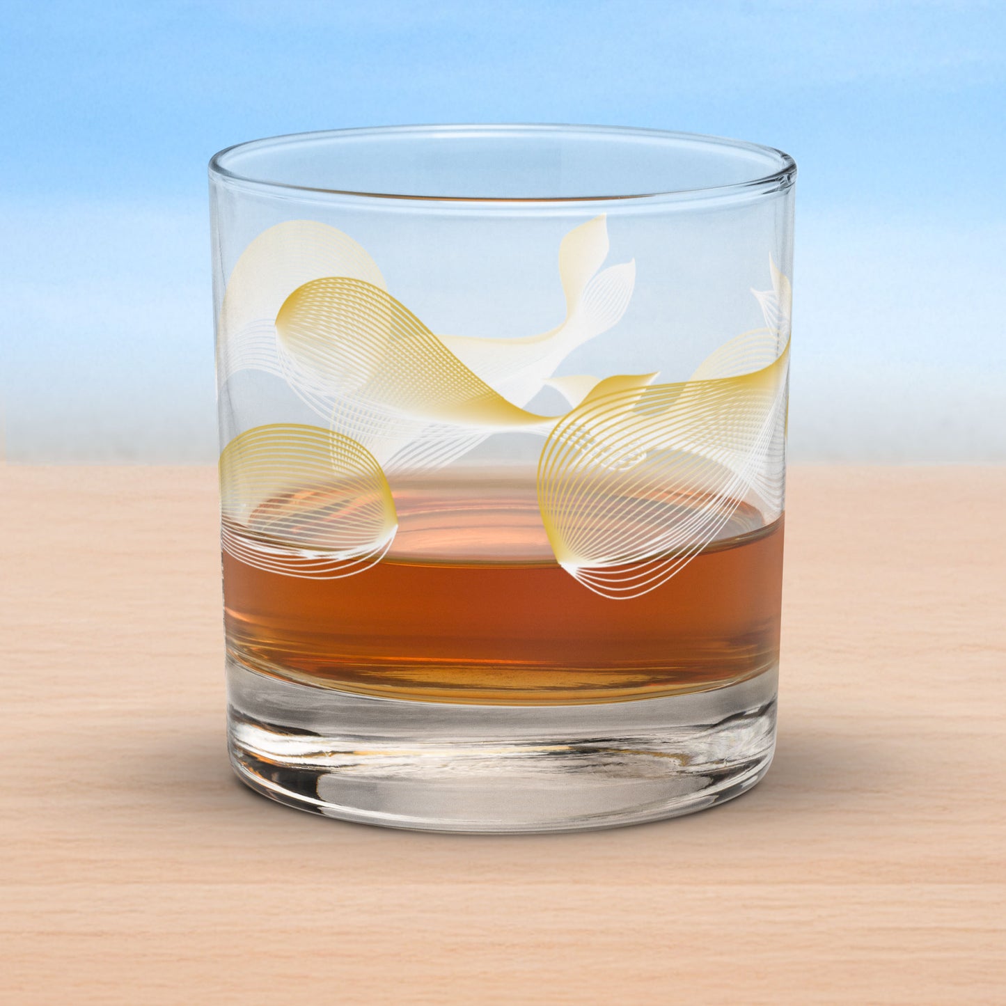 Art-crafted Whales Rocks Glass Collection
