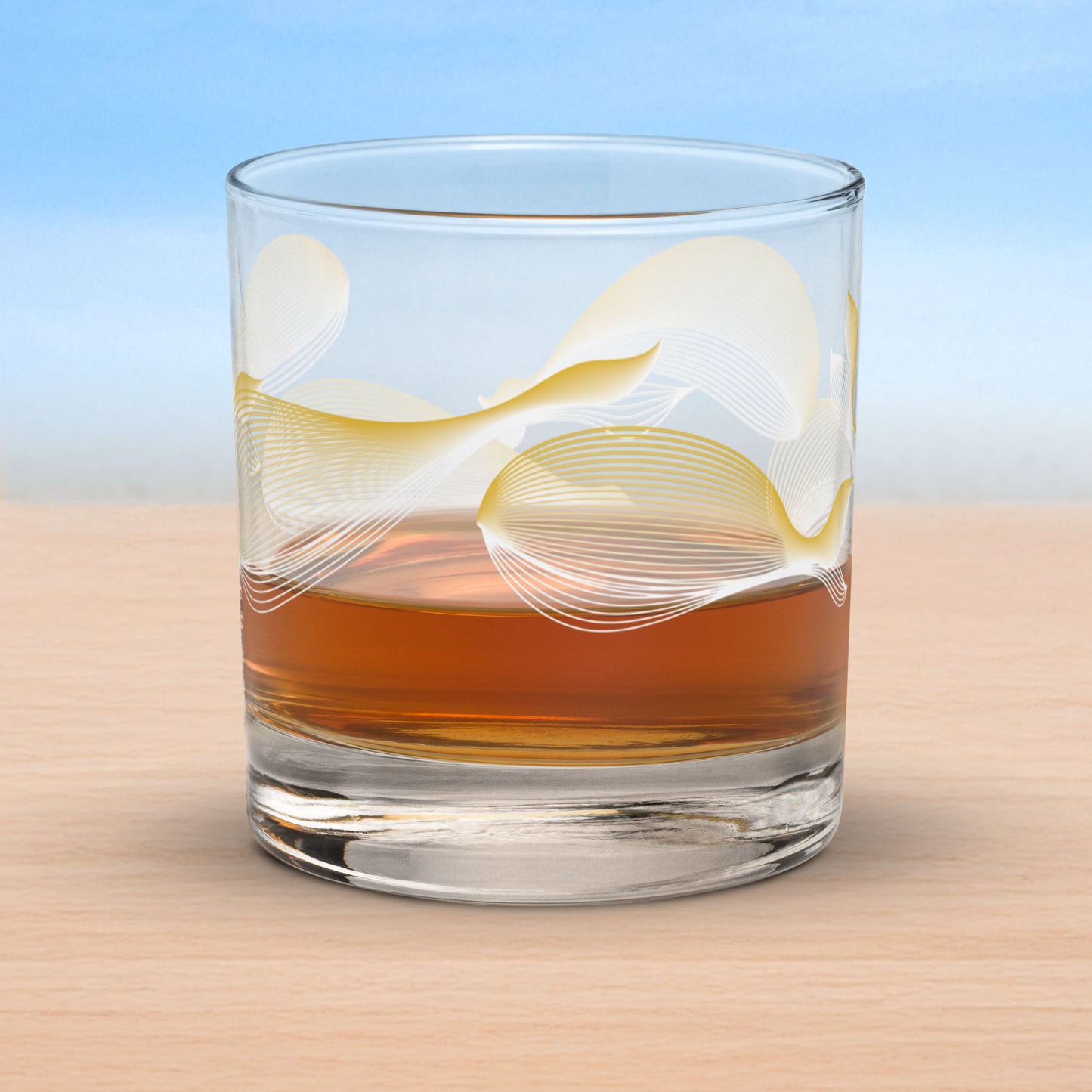 Art-crafted Whales Rocks Glass Collection