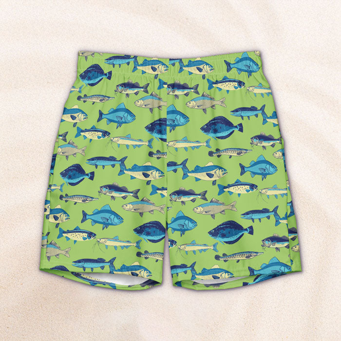 Eco-Friendly Atlantic Catch Conservation Swim Trunks