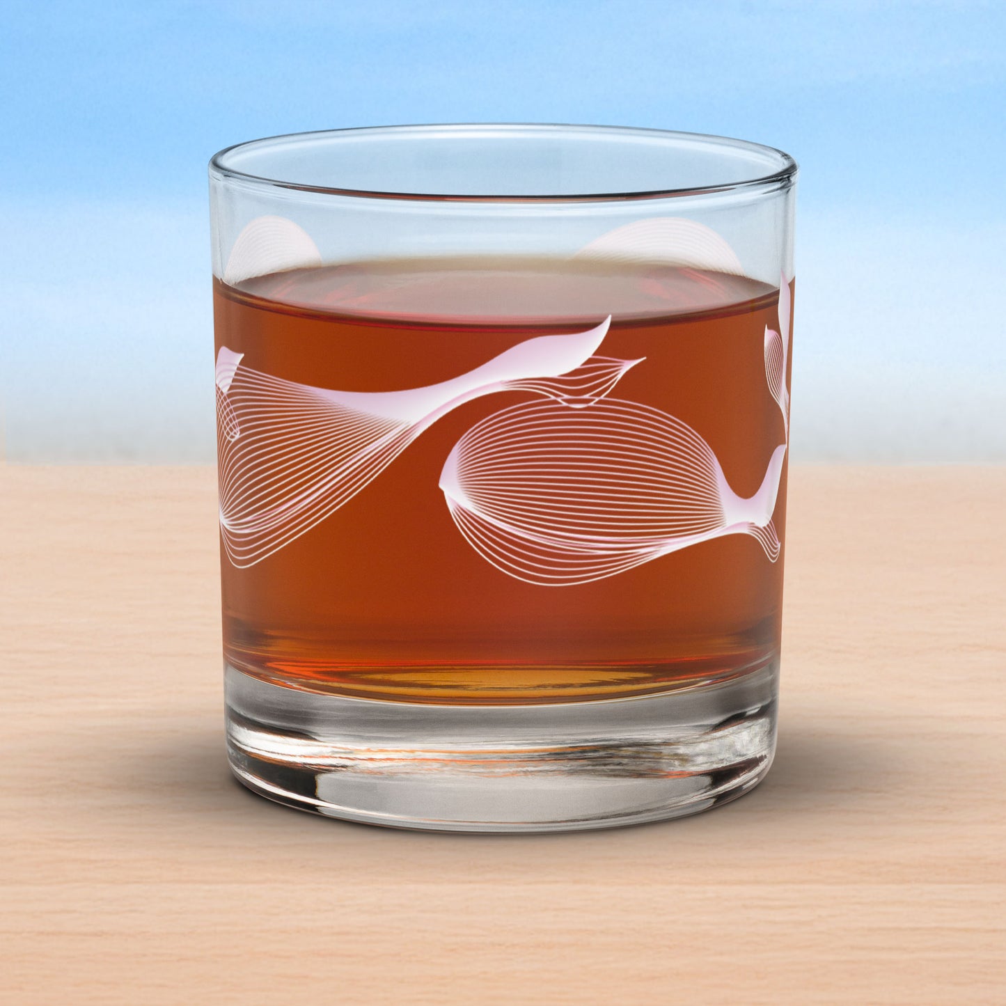 Art-crafted Whales Rocks Glass Collection