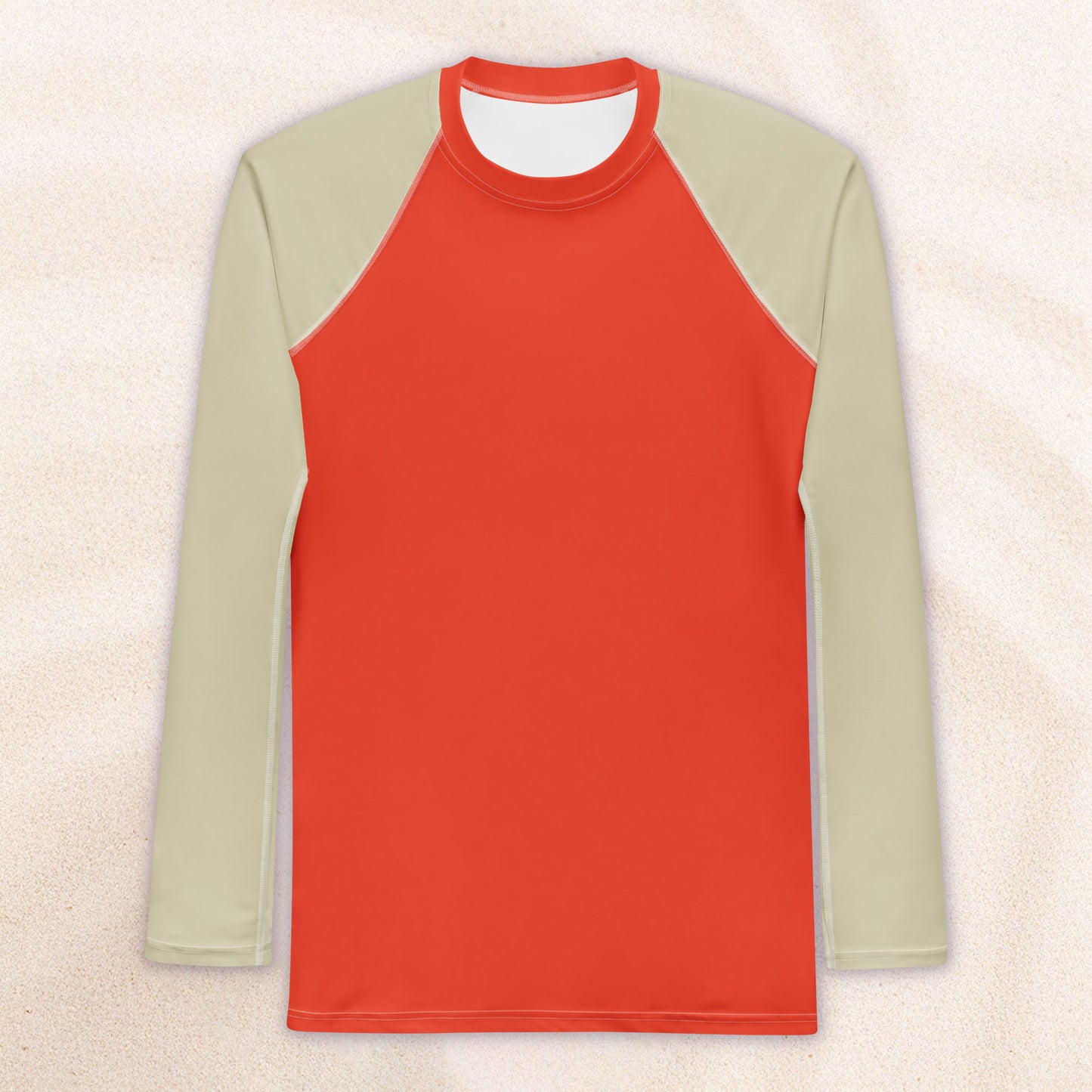 Color Block Surf Shirt – Dutch Cream and Cinnabar Red