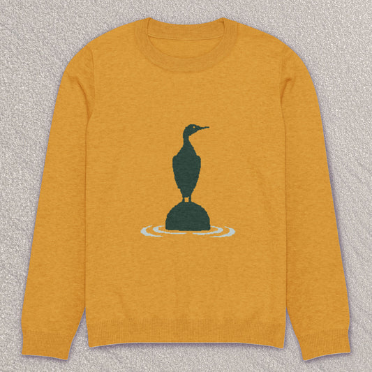 Cormorant crew sweater – harbor gold