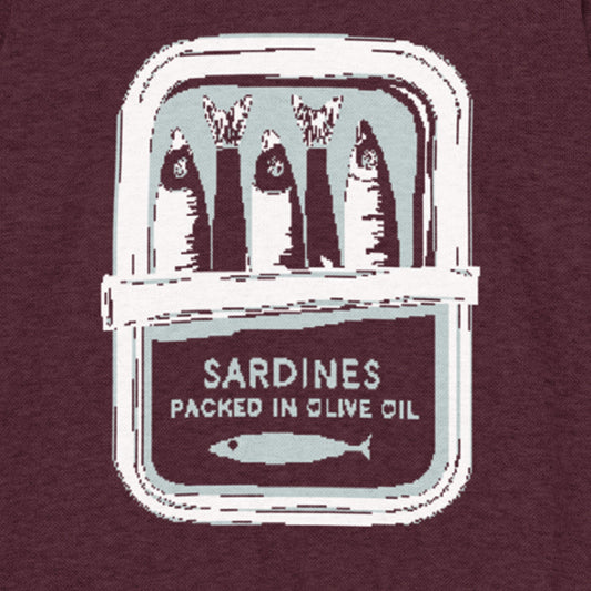Cozy-as-a-tin-of-sardines knit sweater - burgundy/seafoam