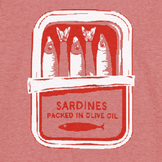 Cozy-as-a-tin-of-sardines knit sweater - Red/Coral