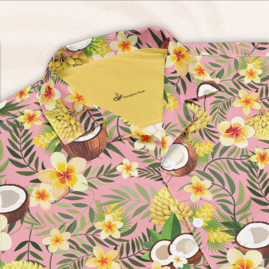 Tropicalia Camp Shirt – Shell Pink